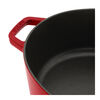 Cast Iron, 6.25 qt, Wide Oval Dutch Oven, cherry - Factory Second, small 6