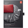 CLASSIC, 10-pc, Red, Leather, Manicure Pedicure Set With Nail Clippers, small 13