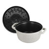 La Cocotte, Cocotte twister 20 cm, Rond(e), Truffe blanche, Fonte, small 2