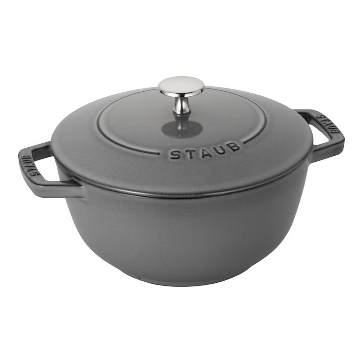 鋳物ホーロー鍋, Wa-NABE・フレンチオーブン 20 cm, 鋳鉄, large 1