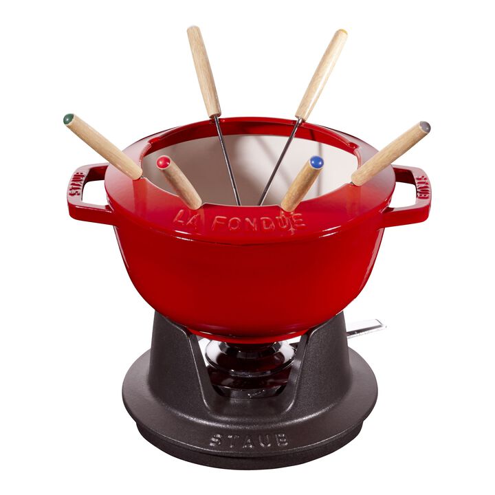 Specialities, 20 cm Cast iron Fondue Set cherry, large 1