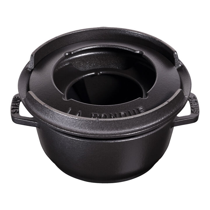 Specialities, 16 cm Cast iron Fondue Set black, large 4