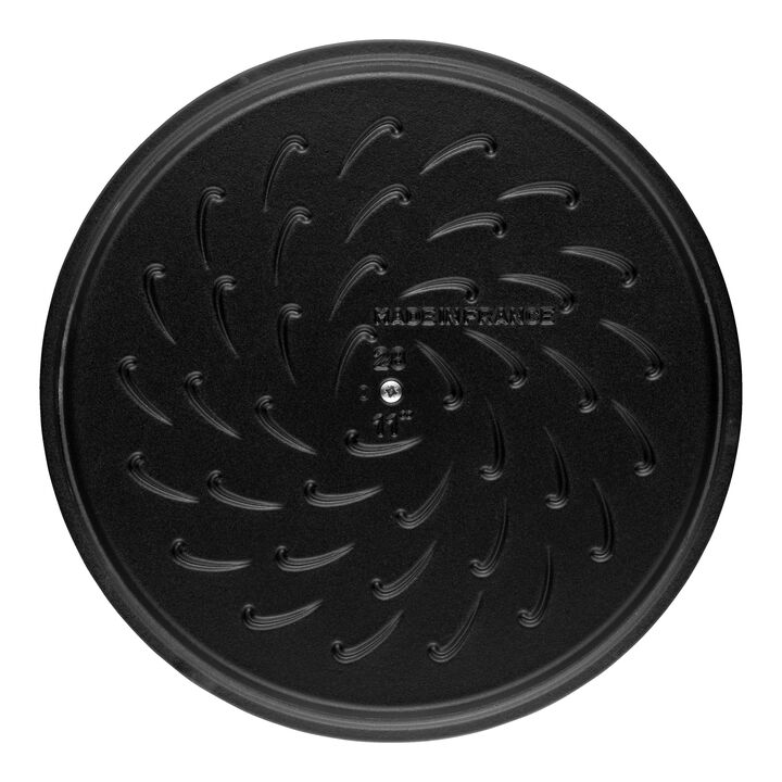 Braisers, 24 cm round Cast iron Saute pan Chistera black, large 3