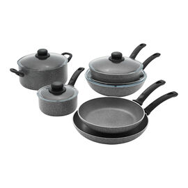 10-pc, Aluminum, Pots And Pans Set