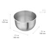 Fresh & Save BOWLS, Bowl set S/M/L / 3 Piece, stainless steel, silver, small 15