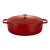 Bellamonte, Cocotte 37 cm, Ovale, Rouge, Fonte, small 2