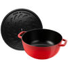 Cast Iron - Specialty Shaped Cocottes, 3.75 qt, Essential French Oven, cherry - Factory Second, small 2