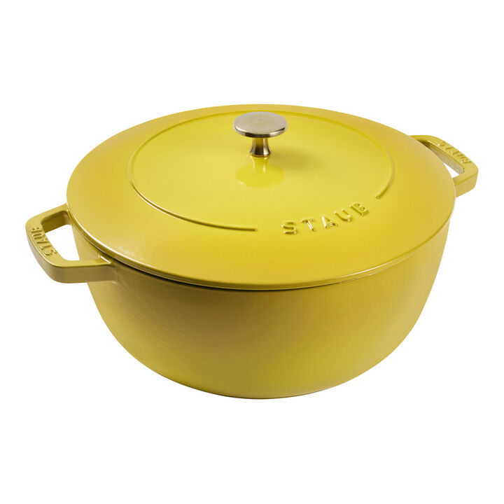 Cast Iron, 5 qt, Essential French Oven, citron, large 1