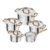 9 PIECE 18/10 STAINLESS STEEL COOKWARE SET - OPEN BOX, small 1