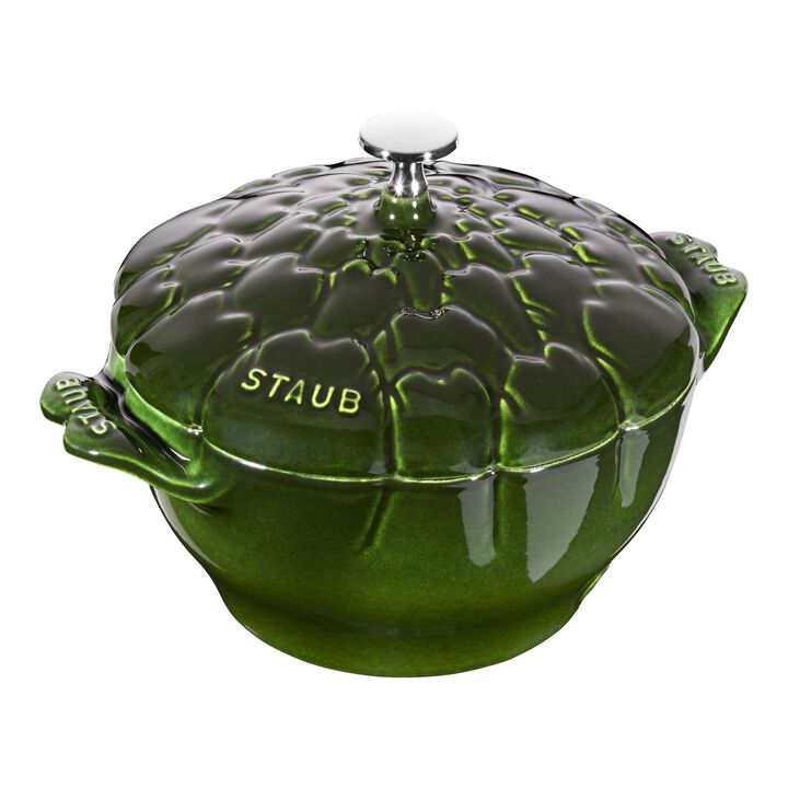 La Cocotte, Cocotte 22 cm / 3 l, Artisjok, Basilicumgroen, large 1