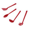 Rosso, Set med k&ouml;ksredskap, 4-st, R&ouml;d, Silikon, small 1