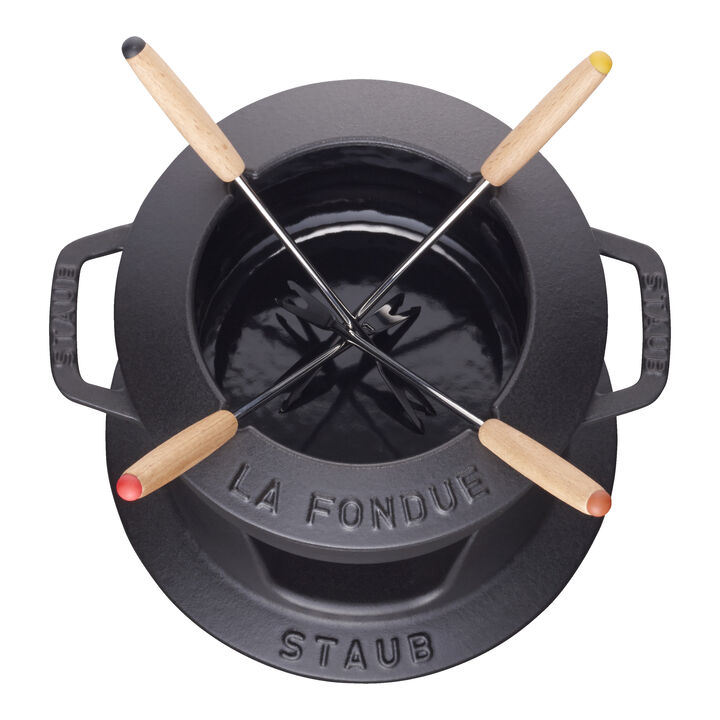 Specialities, 16 cm Cast iron Fondue Set black, large 3