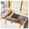 Steak Sets, 12-pc, 18/10 Stainless Steel Steak Dinner Stainless Steel Steak Knife Set In Wood Presentation Box, small 6