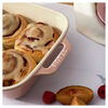Stoneware, 3-pc, Rectangular Baking Dish Set, light pink, small 12