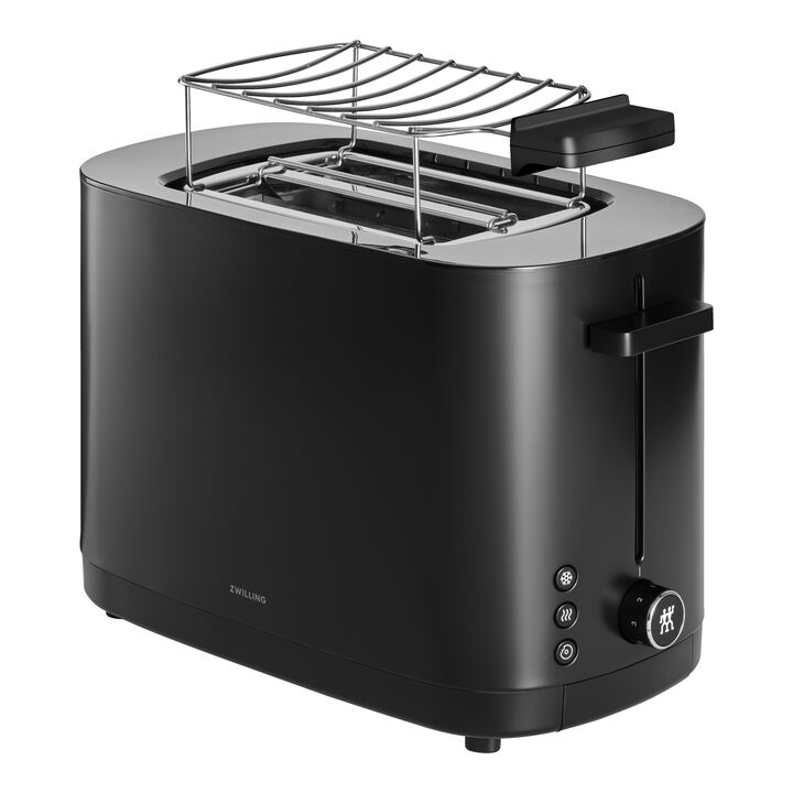 Enfinigy, 2 short slots Toaster with bun warmer black, large 1