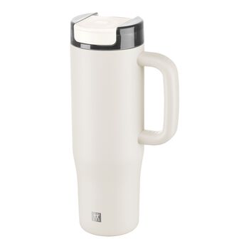 Thermo Straw Tumbler, 900 ml, paslanmaz &ccedil;elik, A&ccedil;ık Bej,,large 1