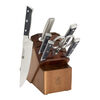 Spectrum, 8-pc, Knife block set, brown, small 1