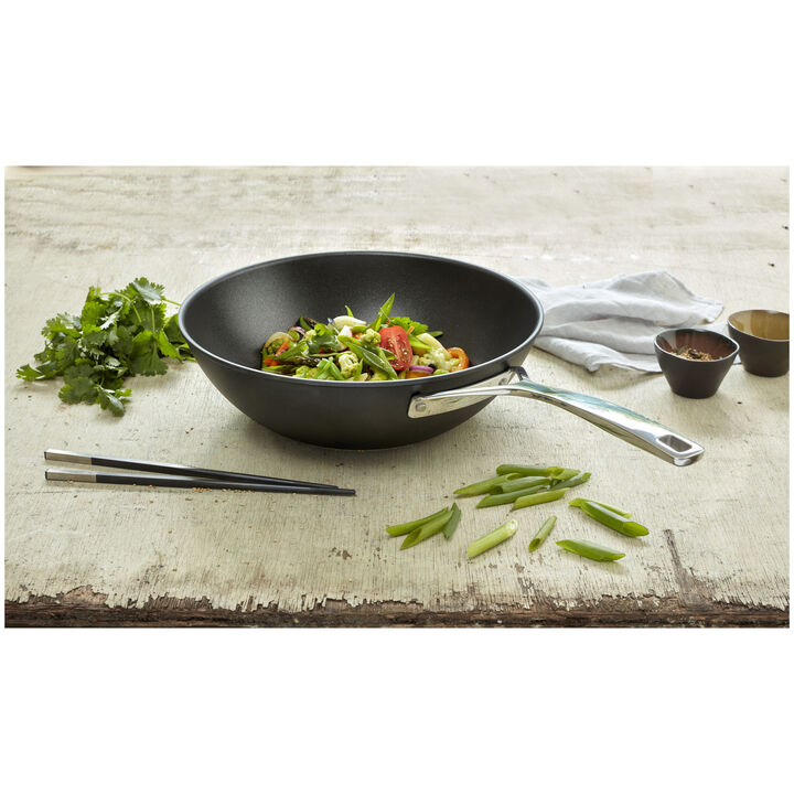 Alu Pro 5, 12-inch, Aluminum, Nonstick Perfect Pan, Silver-black, large 2