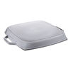 Grill Pans, Grillpfanne mit zwei Griffen, quadratisch, 33 cm, grau 33 cm, quadratisch, Graphit-Grau, Gusseisen, small 2