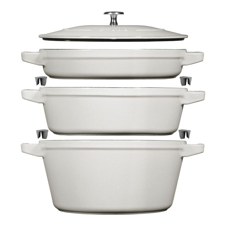 Stackable Set, Grydesæt Stackable 3-dele, Støbejern, large 1