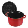 La Cocotte, 4.75 l cast iron round Tall cocotte, cherry - Visual Imperfections, small 3