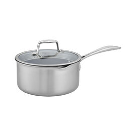 3 qt, Non-stick, Stainless Steel Ceramic Saucepan 