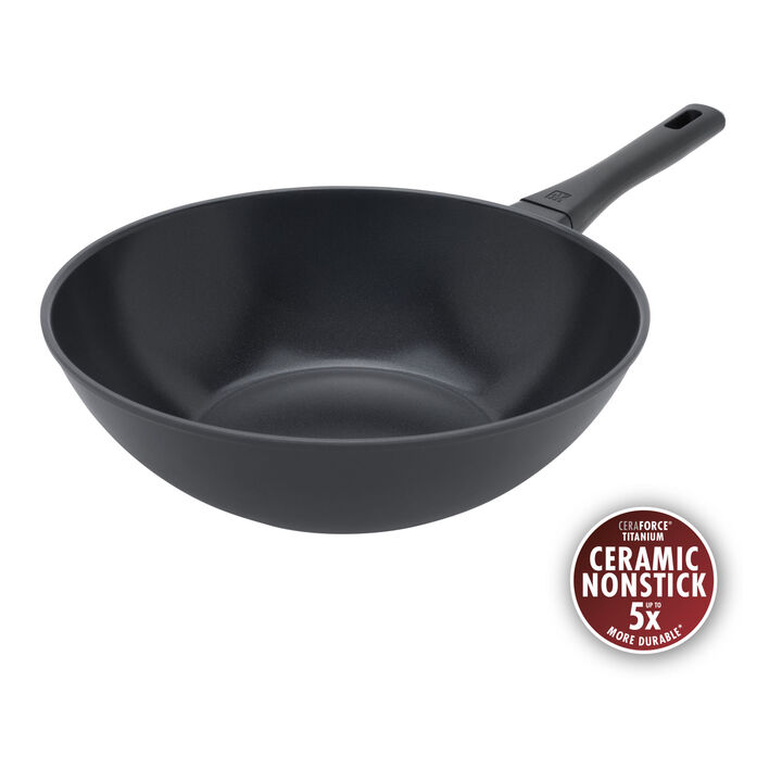 Madura Plus, 12-inch, Aluminum, Wok Titanium-reinforced Ceramic Non-stick Coating, large 1