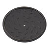 Cast Iron, 3.75 qt, Essential French Oven Rooster Lid, dark blue, small 4