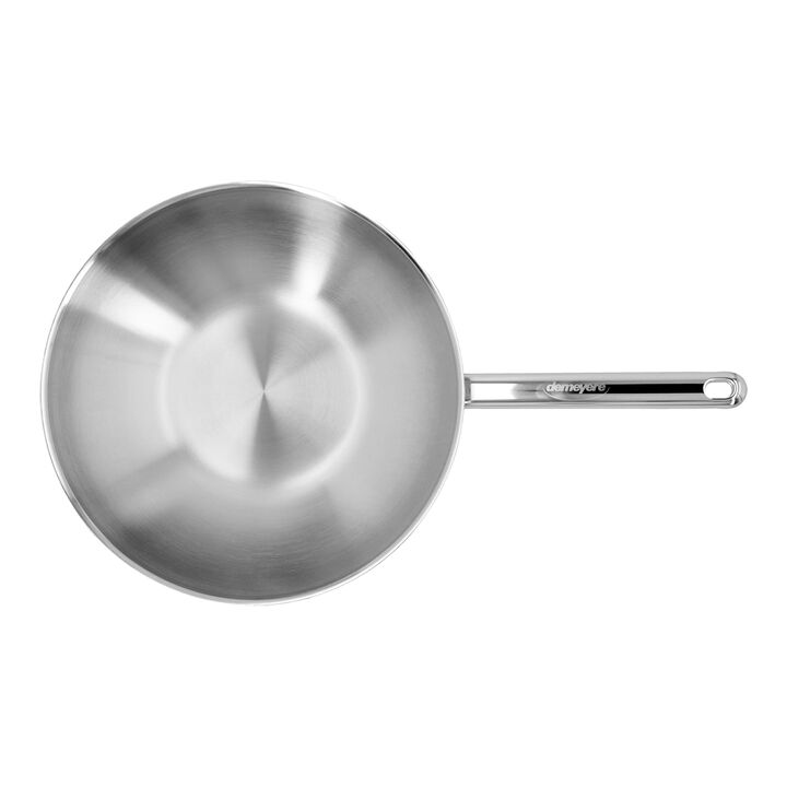 Apollo 7, Wok flacher Boden 30 cm, 18/10 Edelstahl, large 2