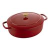 Bellamonte, Cocotte 31 cm, Ovale, Rouge, Fonte, small 1