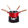 Specialities, 10 cm Cast iron Fondue Set cherry, small 3