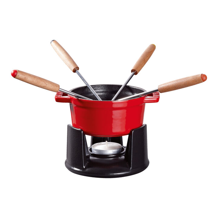 Specialities, 10 cm Cast iron Fondue Set cherry, large 3