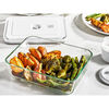 Fresh & Save, Set di contenitori sottovuoto per il frigo, 2-pz. / 2l, grigio, Vetro / Plastica, small 2