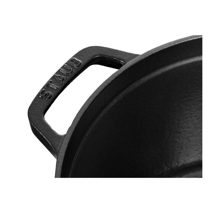 La Cocotte, Cocotte tief 24 cm, rund, Schwarz, Gusseisen, large 3