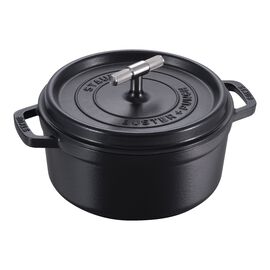 Cocotte Buster+Punch 24 cm, rund, Schwarz, Gusseisen