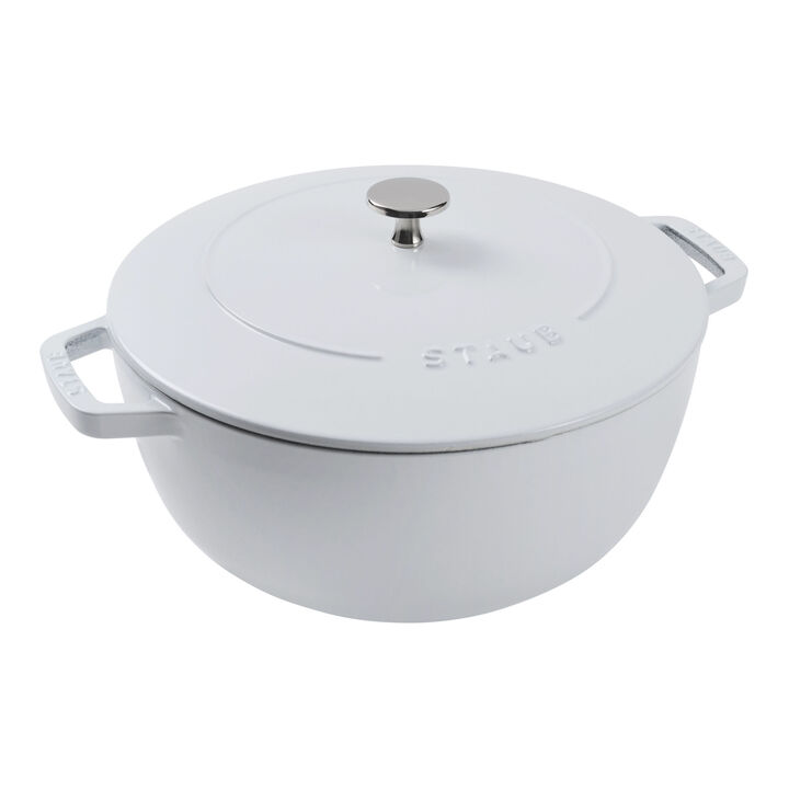 Cast Iron, 5 qt, Essential French Oven, pure-white, large 1