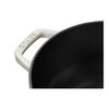 La Cocotte, 24 cm round Cast iron French oven snowflake white truffle, small 7