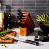Gourmet, 6-pc, Knife block set, acacia, small 2