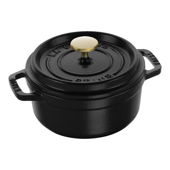 D&ouml;k&uuml;m Tencere | Siyah | 14 cm | 800 ml | yuvarlak,,large 1