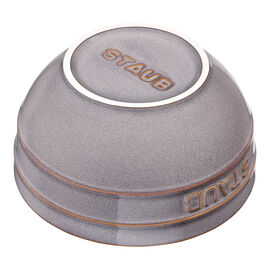 Schüssel 12 cm, rund, Antik-Grau, Keramik