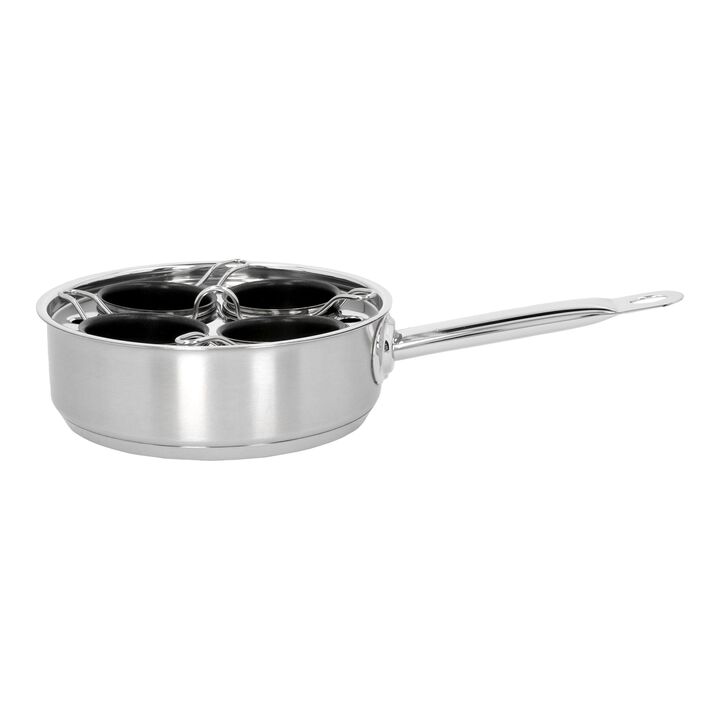 Specialties 3, Egg Poacher 4 inserts 18 cm, 18/10 Stainless Steel, silver, large 1