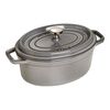 La Cocotte, Cocotte 23 cm, oval, Cinza grafite, Ferro fundido, small 1