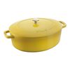 Cast Iron, 6.25 qt, Wide Oval Dutch Oven, citron, small 1