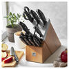 Signature, 15-pc, Self Sharpening Knife block set, natural, small 2