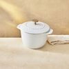 Cast Iron, 1.5 qt, Petite French Oven, pure-white, small 2