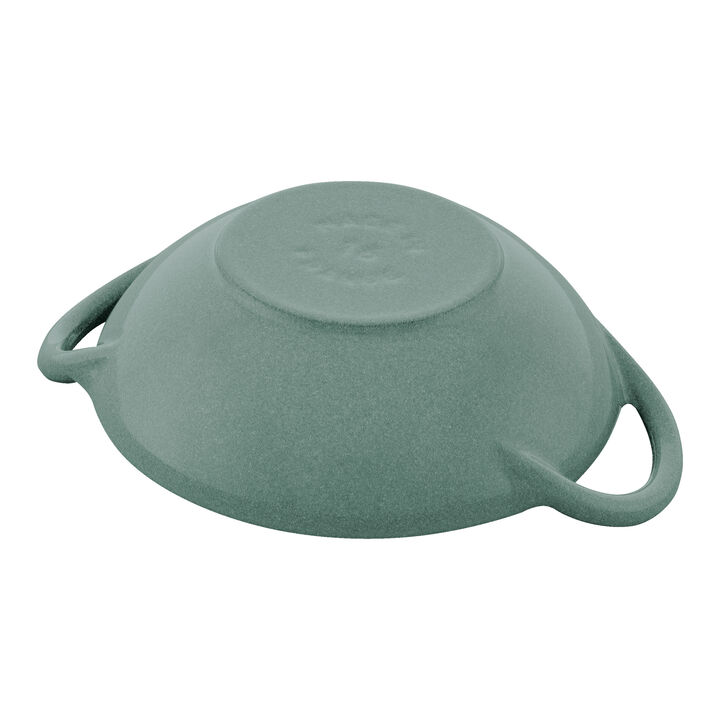 Specialities, 16 cm / 6.5 inch cast iron Mini Wok, eucalyptus, large 2