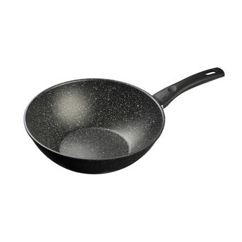 Wok Tava | Al&uuml;minyum | Siyah | 28 cm,,large 1