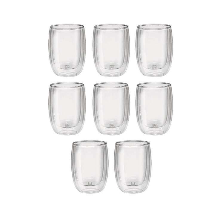 Sorrento, 8 Piece, Coffee Glass Set - Value Pack, transparent, large 2
