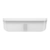 Fresh & Save, Vacu&uuml;m brooddoos L plat, Kunststof, semitransparant-Grijs, small 3