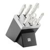 Pro le blanc, Set di coltelli con ceppo, 7-pz., nero, small 1